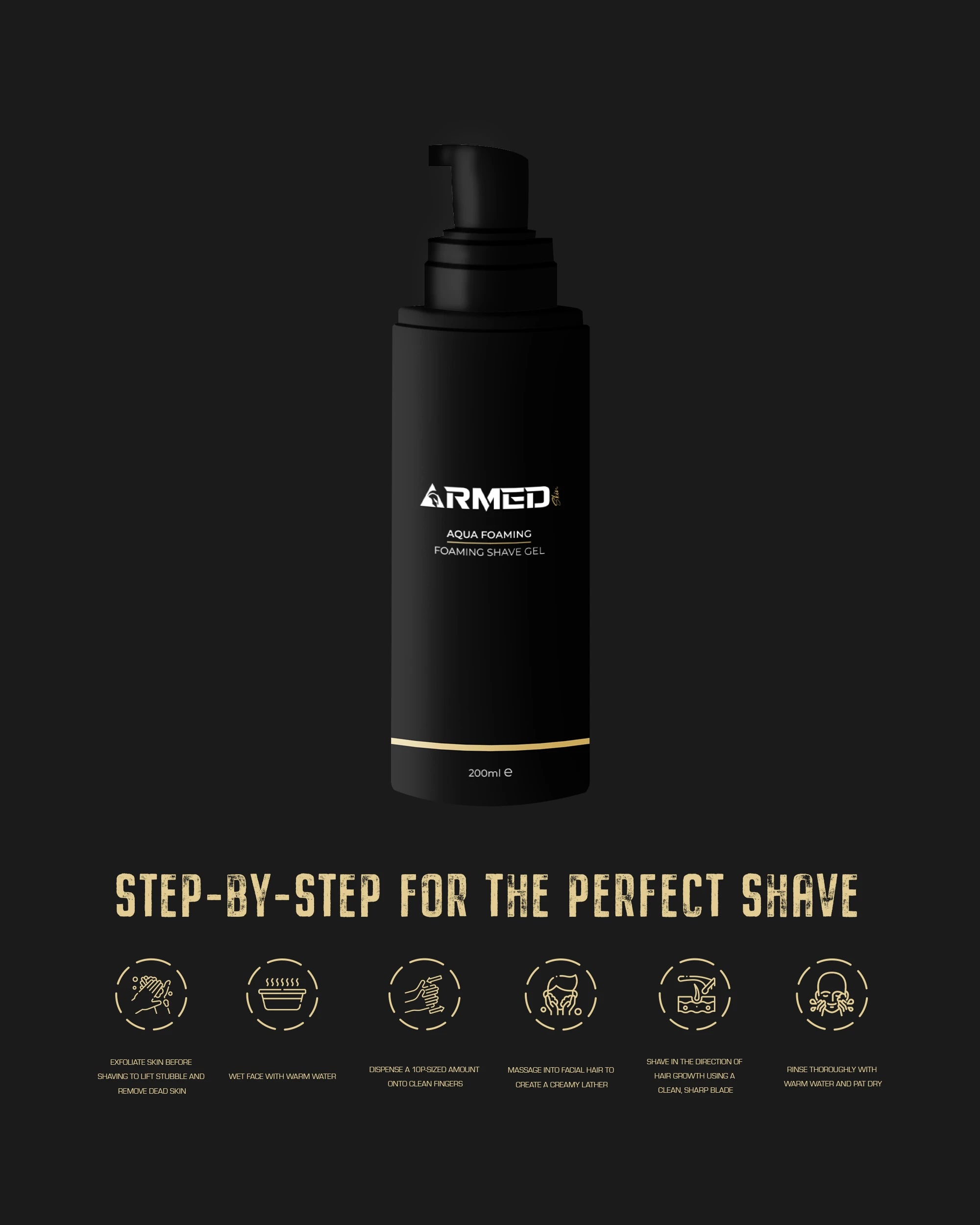 Aqua Foaming Shave Gel For Skin  200ml