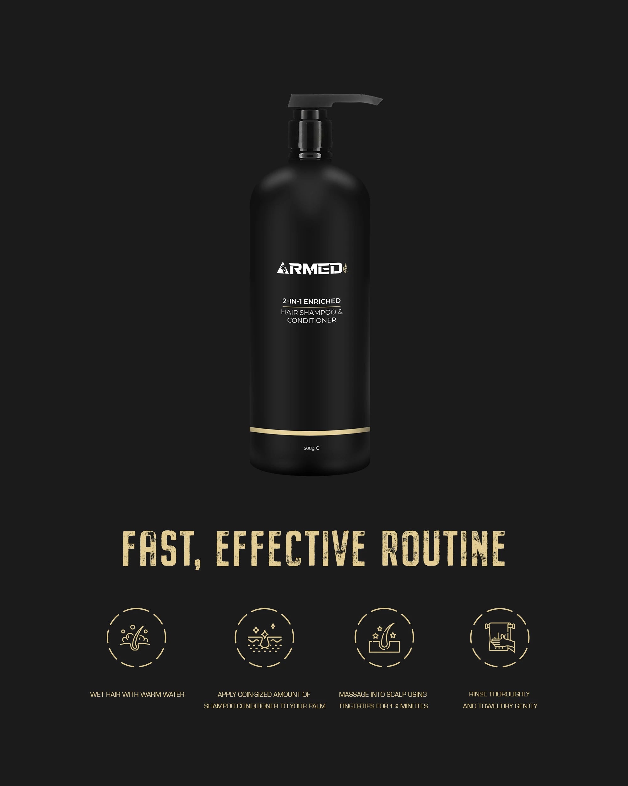 2 In 1 Hair Shampoo Conditioner  500ml